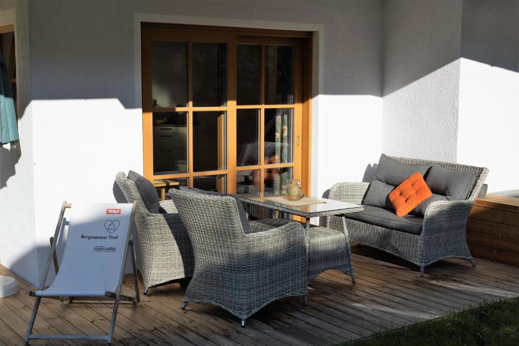 A seating area at Landhaus Schneider