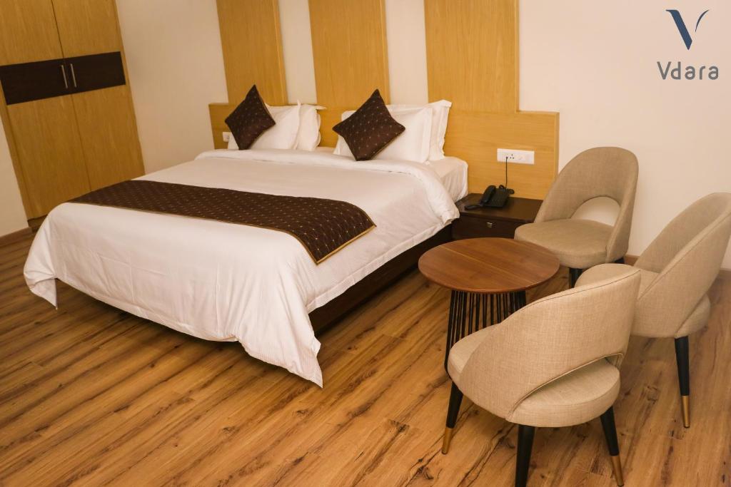 En eller flere senger på et rom på Hotel Vdara