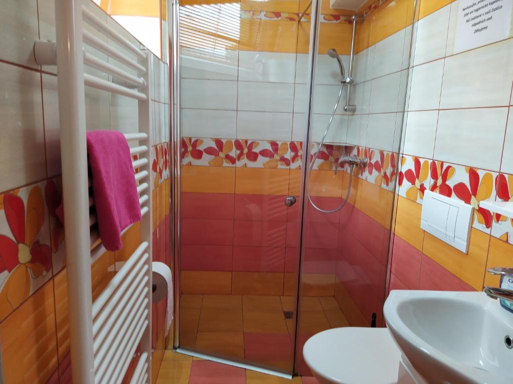 Koupelna v ubytování Apartments Klentnice U Mikulova