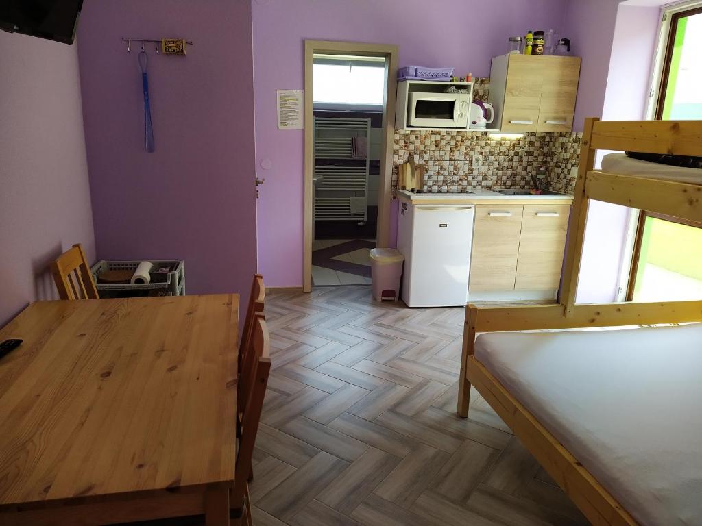 Kuchyň nebo kuchyňský kout v ubytování Apartments Klentnice U Mikulova