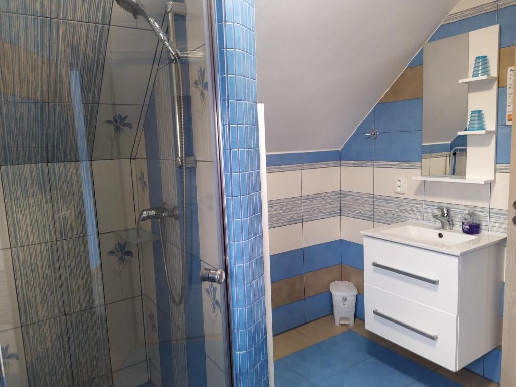 Koupelna v ubytování Apartments Klentnice U Mikulova