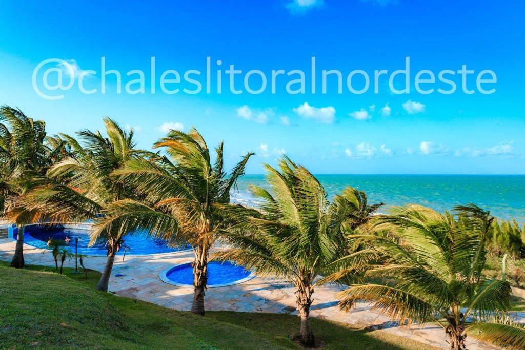  Chalé com piscina privada vista mar-Zumbi-RN