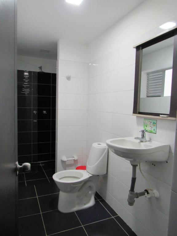 Koupelna v ubytování Hotel Murano Medellín