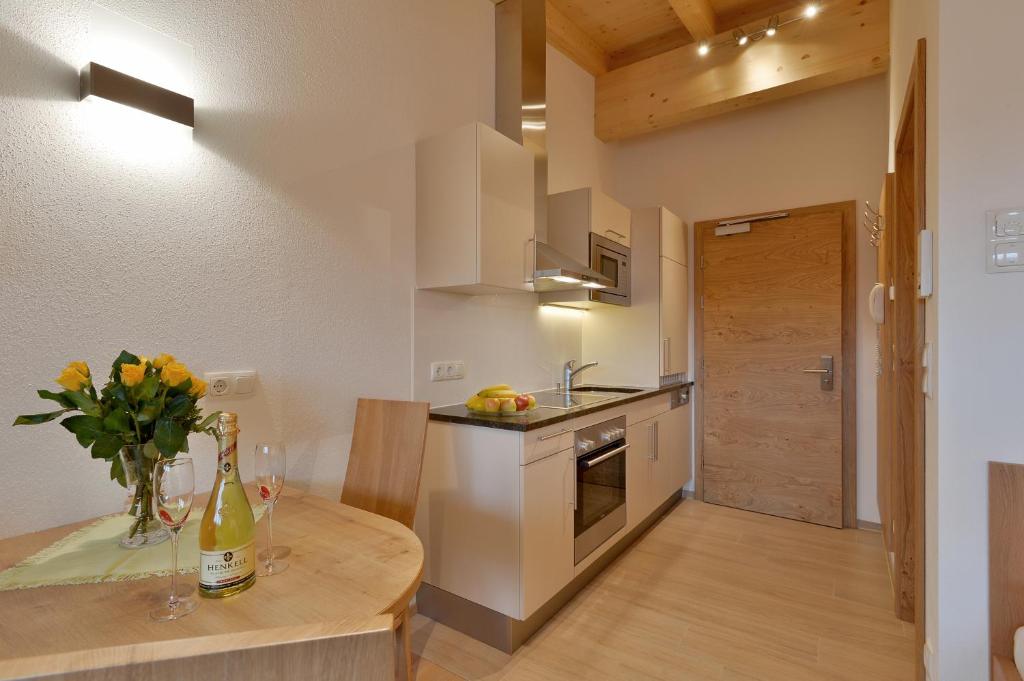 Kuchyň nebo kuchyňský kout v ubytování Appartement Fuchs Ferdinand