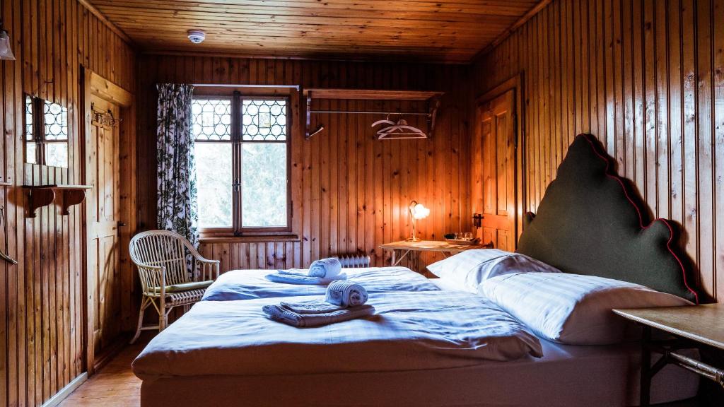Postel nebo postele na pokoji v ubytování Hof Zuort