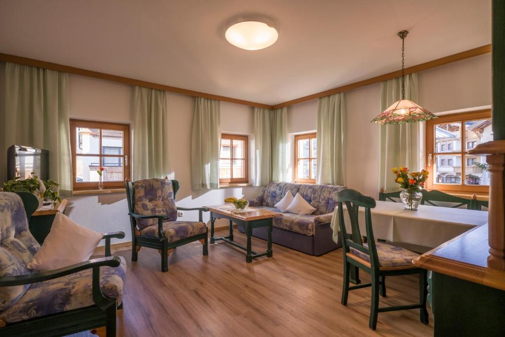 Posezení v ubytování Appartement Fuchs Ferdinand