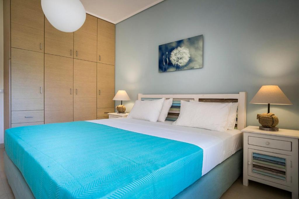 Posteľ alebo postele v izbe v ubytovaní Eucalyptus Apartments Apartment Levanda