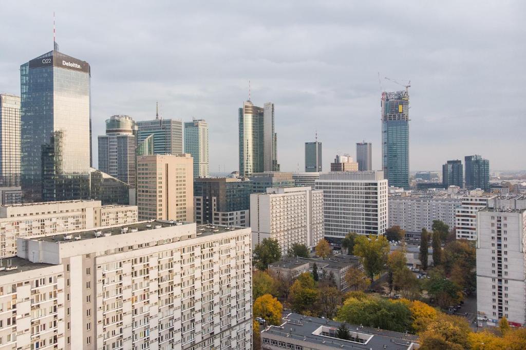 Výhľad na mesto Varšava alebo výhľad na mesto priamo z apartmánu