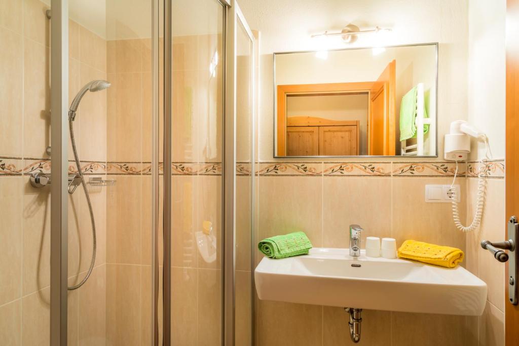 Kúpeľňa v ubytovaní Mitterbichlhof
