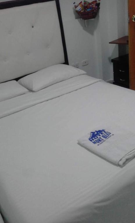 Postel nebo postele na pokoji v ubytování Hotel Mont Bleu