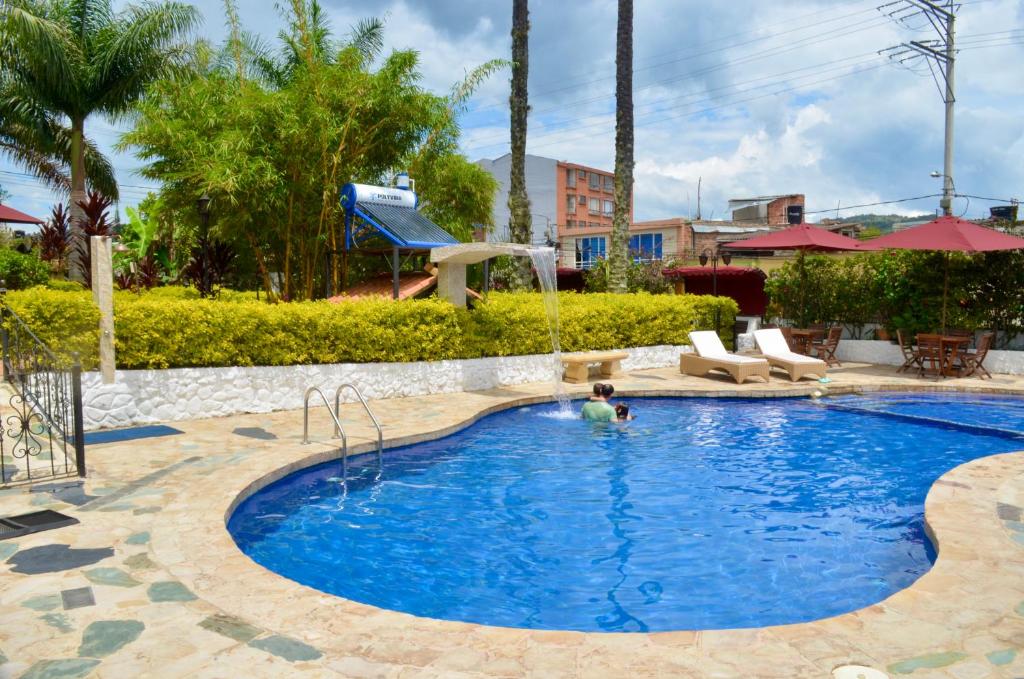 Swimming pool sa o malapit sa Hotel Casona del Virrey