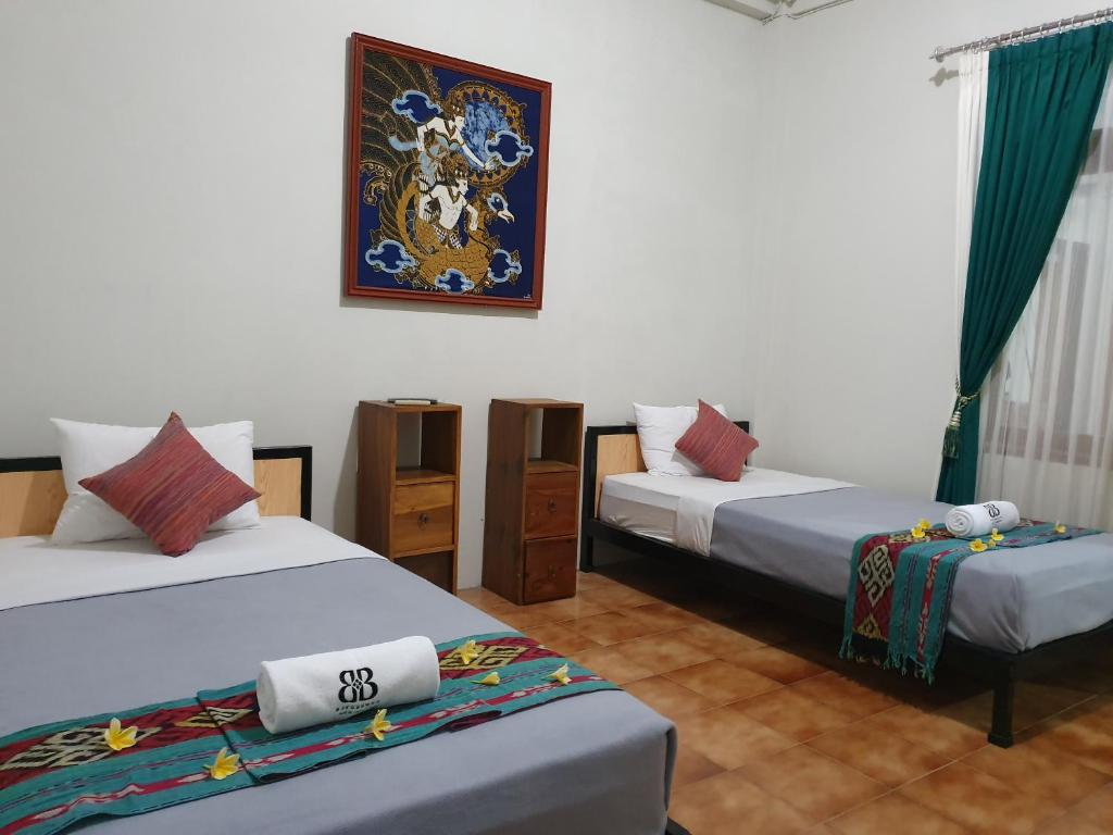 Borobudur Bed & Breakfast - Chambre Lits Jumeaux Économique