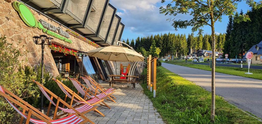 Zahrada ubytování Apartmány KLÍNOVEC - Apartment KEILBERG