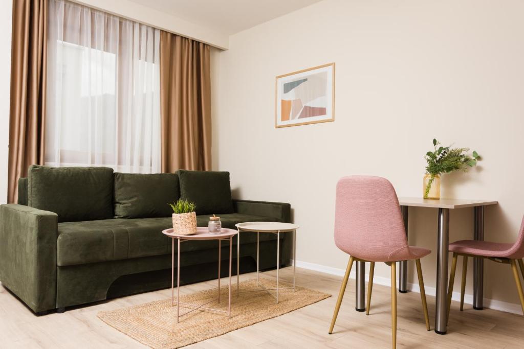 Posezení v ubytování Urban Residence Apartments