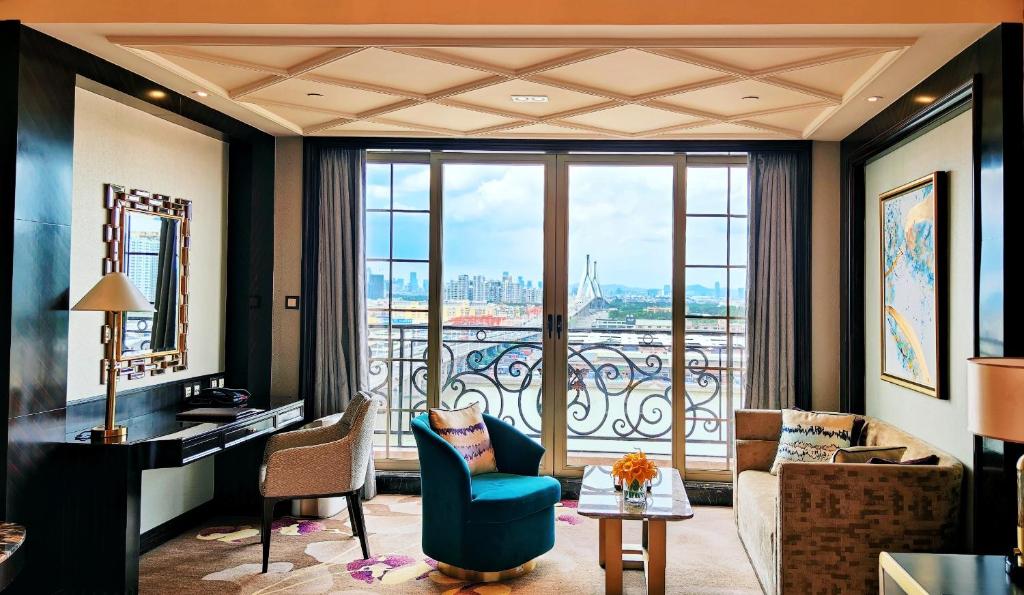 Posezení v ubytování Chateau Star River Guangzhou-Chateau Star River Guangzhou-Trade Fair Shuttle Bus