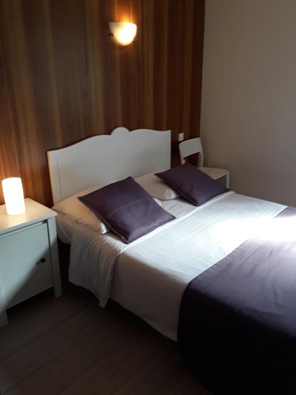 Postel nebo postele na pokoji v ubytování Hôtel du Midi