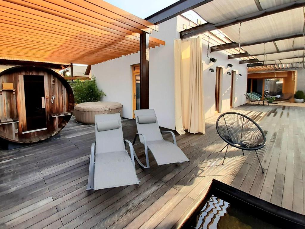 Posezení v ubytování VIGEO lounge b&b coffee