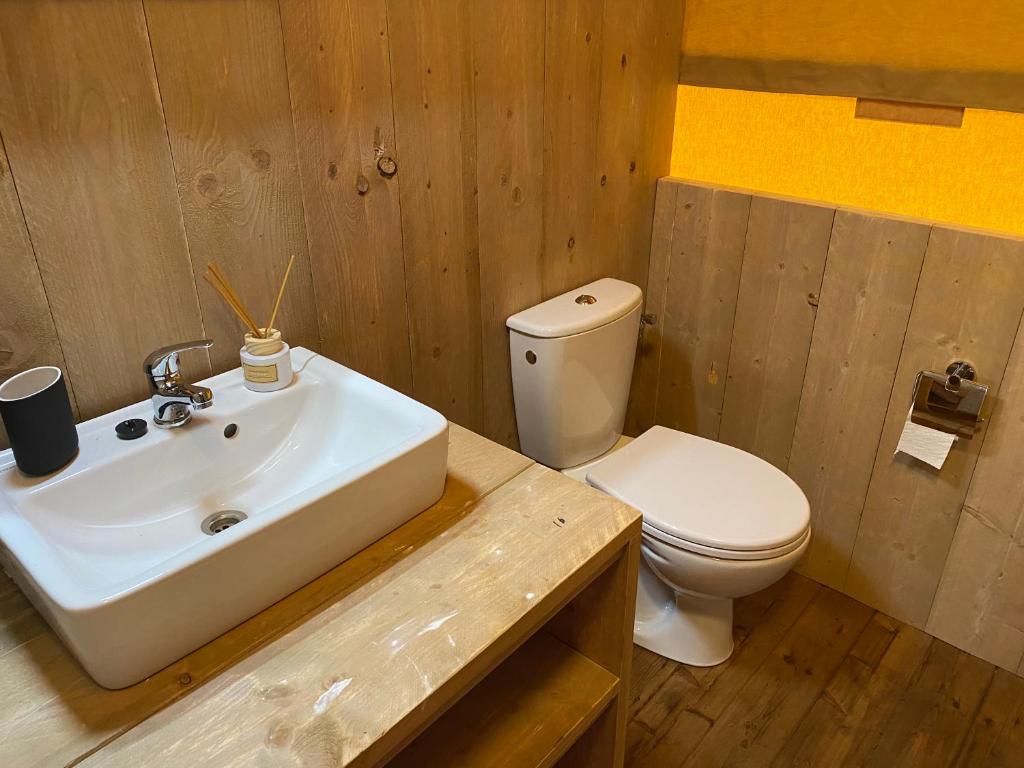 Koupelna v ubytování Camping de Vinkenkamp