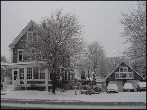 The Colonel's In Bed and Breakfast during the winter