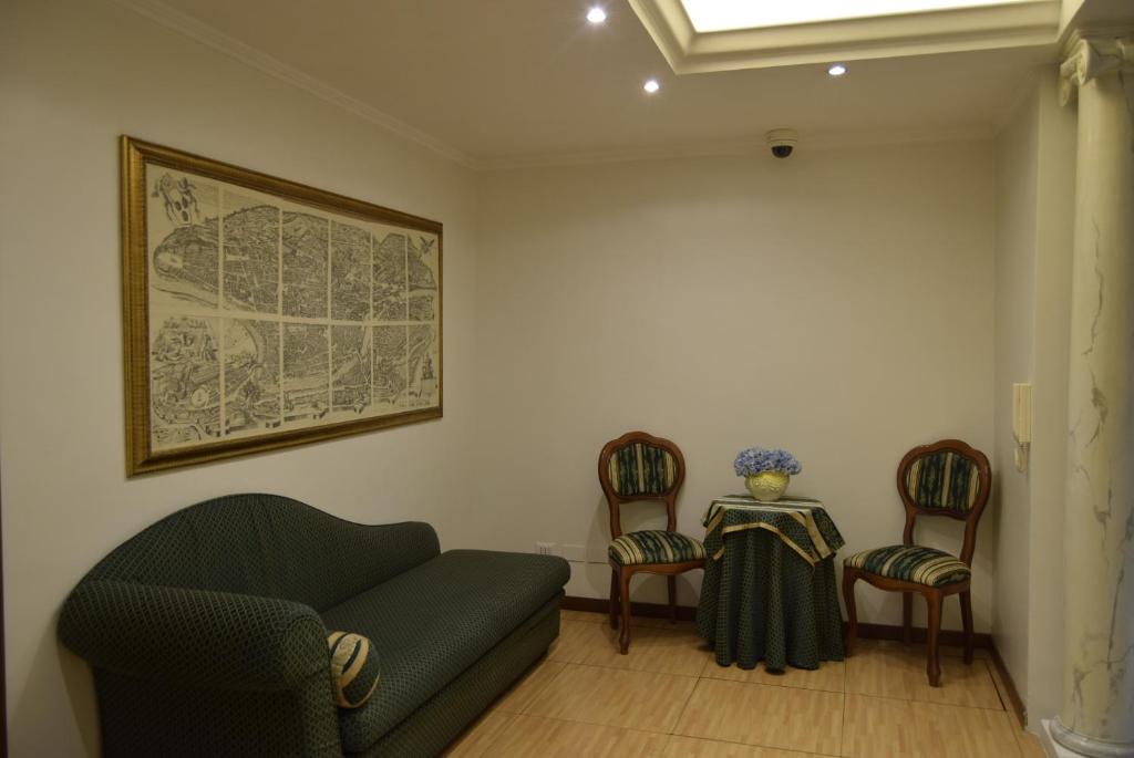 Posezení v ubytování Hotel dei Quiriti