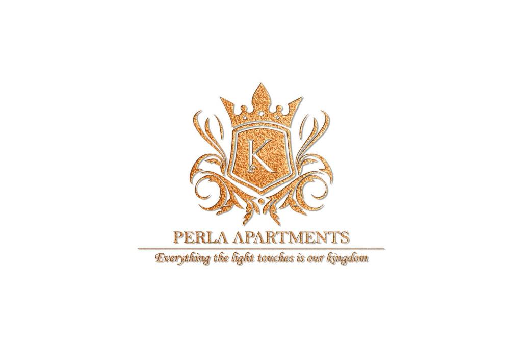 a crest with a crown on a white background at Perla Apartments Opatija - apartments with sea view in Opatija