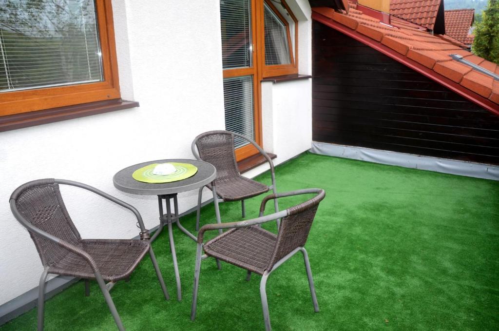 Patio nebo venkovní prostory v ubytování Penzion Jantoľák