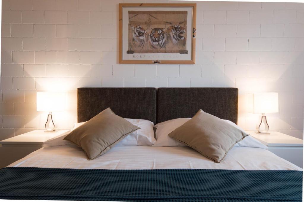 Postel nebo postele na pokoji v ubytování Hotel Bodensee-Arena
