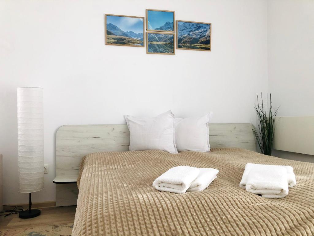 Postel nebo postele na pokoji v ubytování Temerso Studio-Apartment