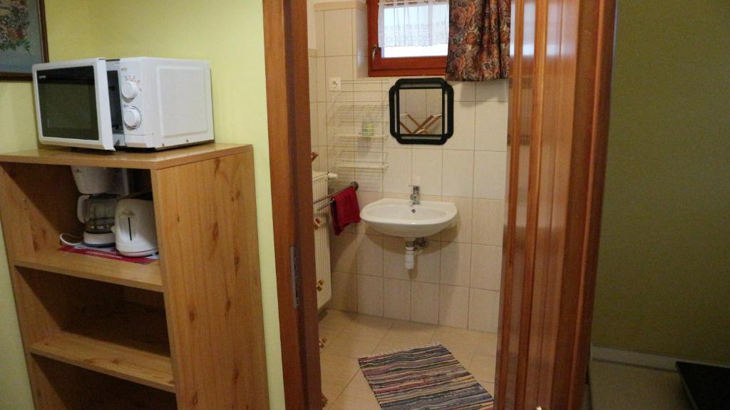 Koupelna v ubytování Gaál Vendégház