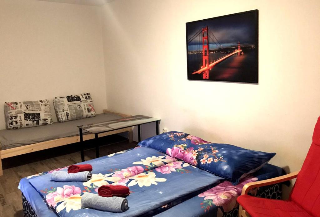 Postel nebo postele na pokoji v ubytování Apartment Most - Brněnská