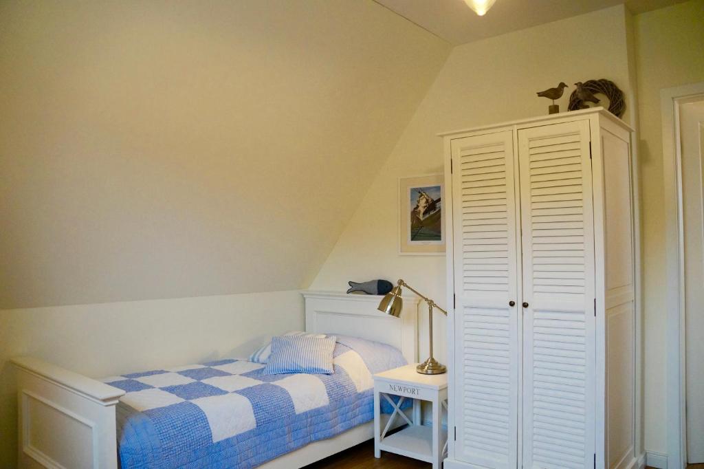 Postel nebo postele na pokoji v ubytování Ferienhaus Windrose