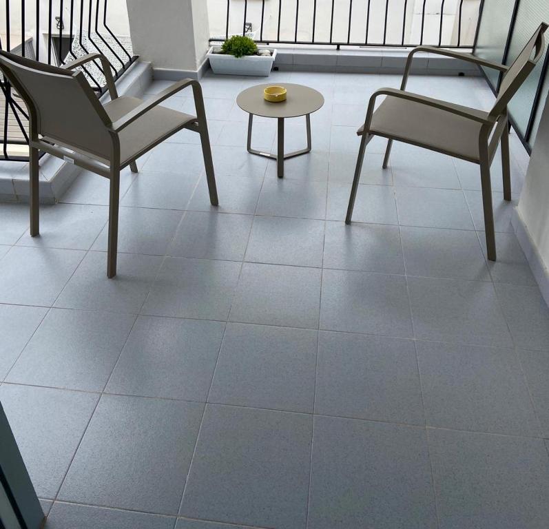 Posezení v ubytování Hostal Pitiusa