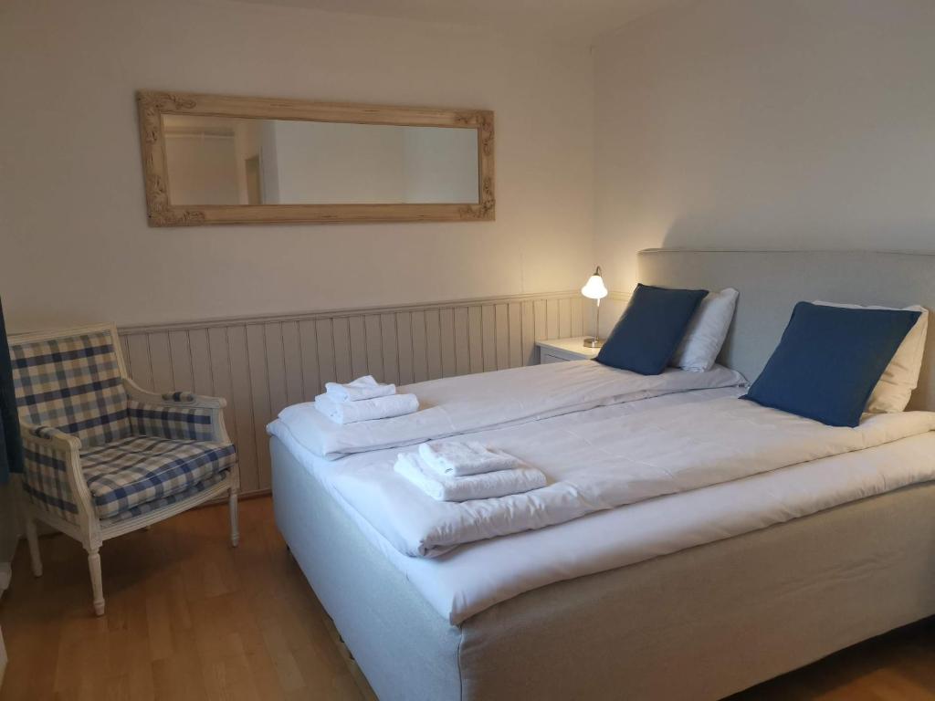 
En eller flere senger på et rom på Pilegrimsgården Hotell og Gjestegård
