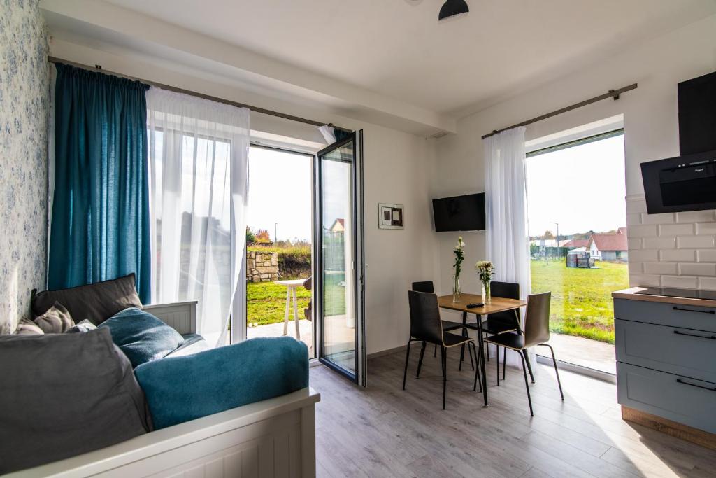 TV a/nebo společenská místnost v ubytování Vinorell Apartman