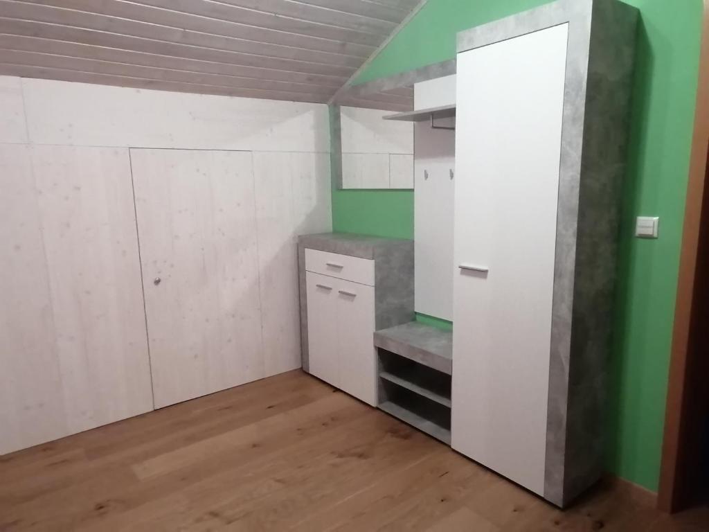 Kuchyň nebo kuchyňský kout v ubytování Ferienwohnung Stiegengraben