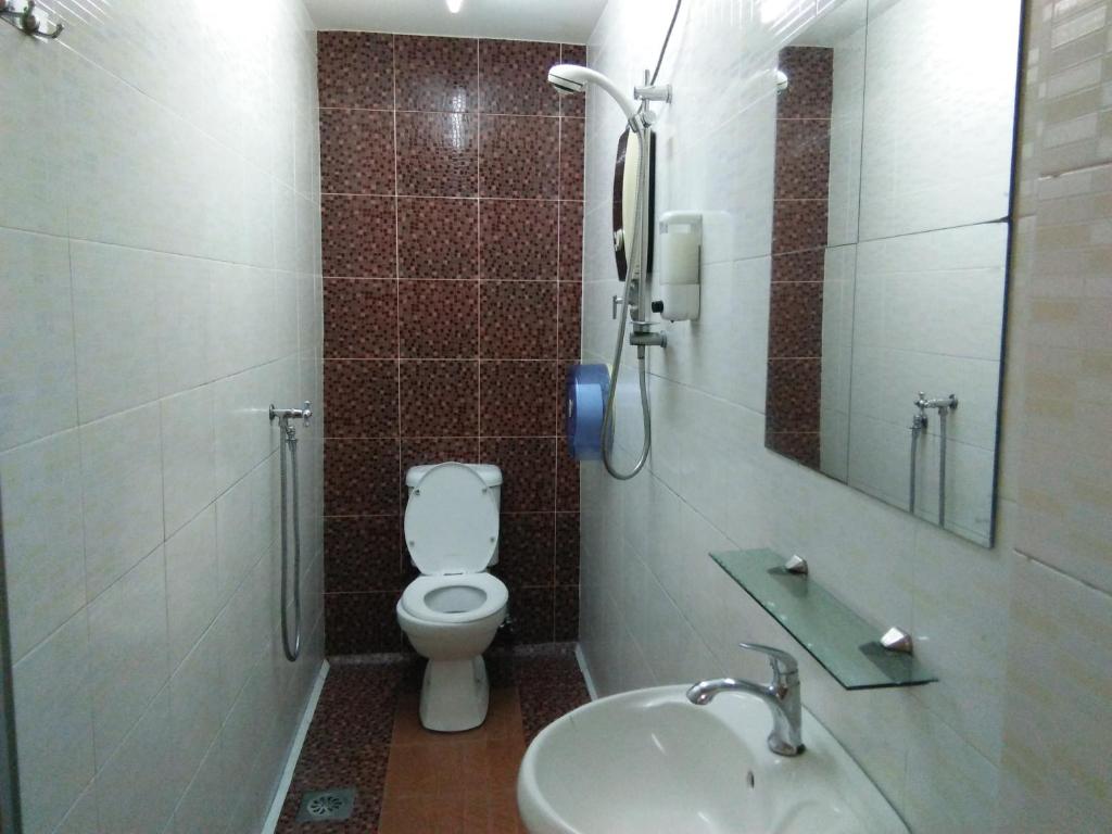 Koupelna v ubytování Hotel Abby IGB Tasek