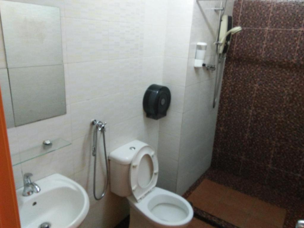 Koupelna v ubytování Hotel Abby IGB Tasek