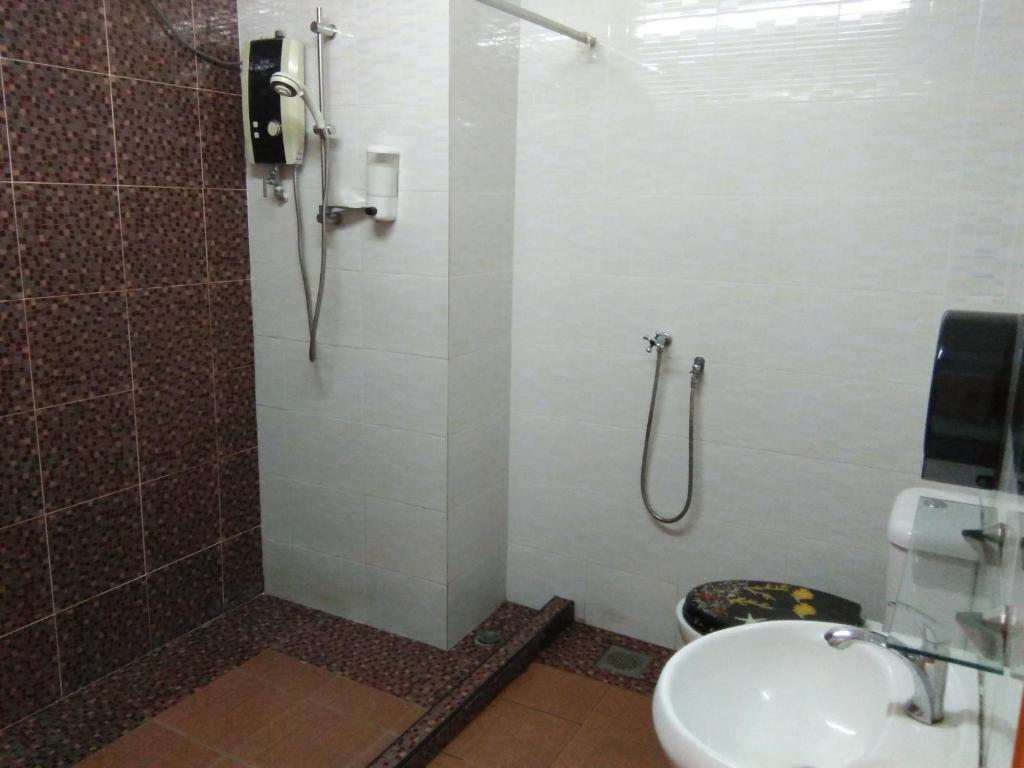 Koupelna v ubytování Hotel Abby IGB Tasek