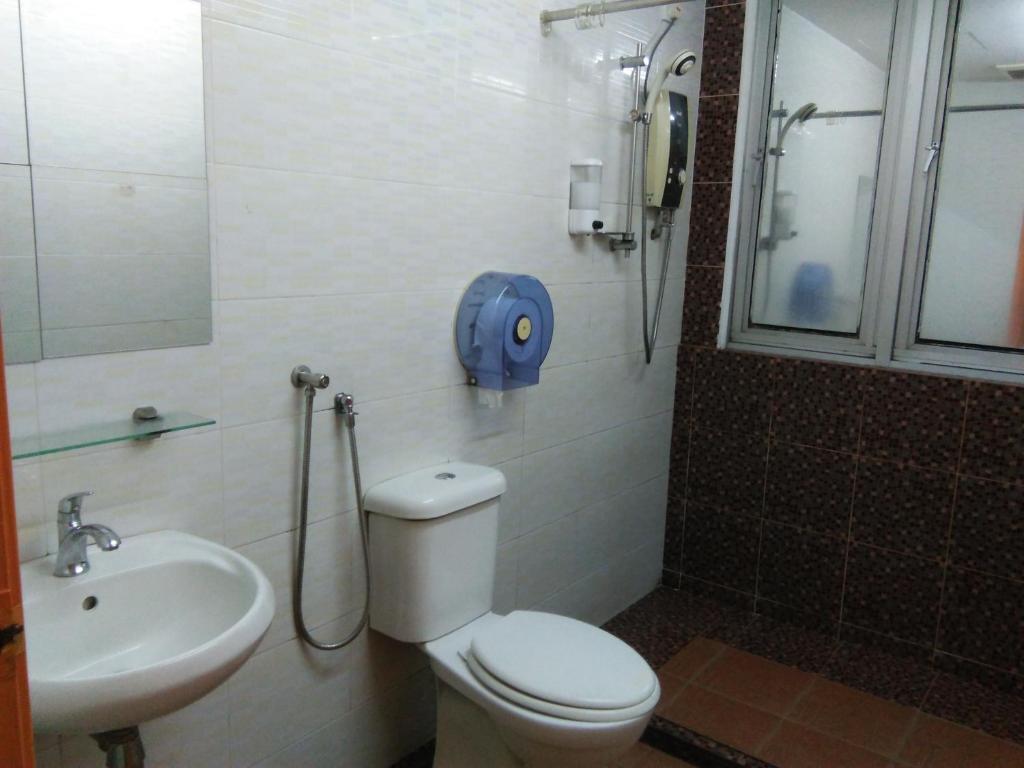 Koupelna v ubytování Hotel Abby IGB Tasek
