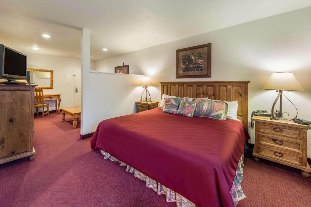 Postel nebo postele na pokoji v ubytování Rodeway Inn Decatur