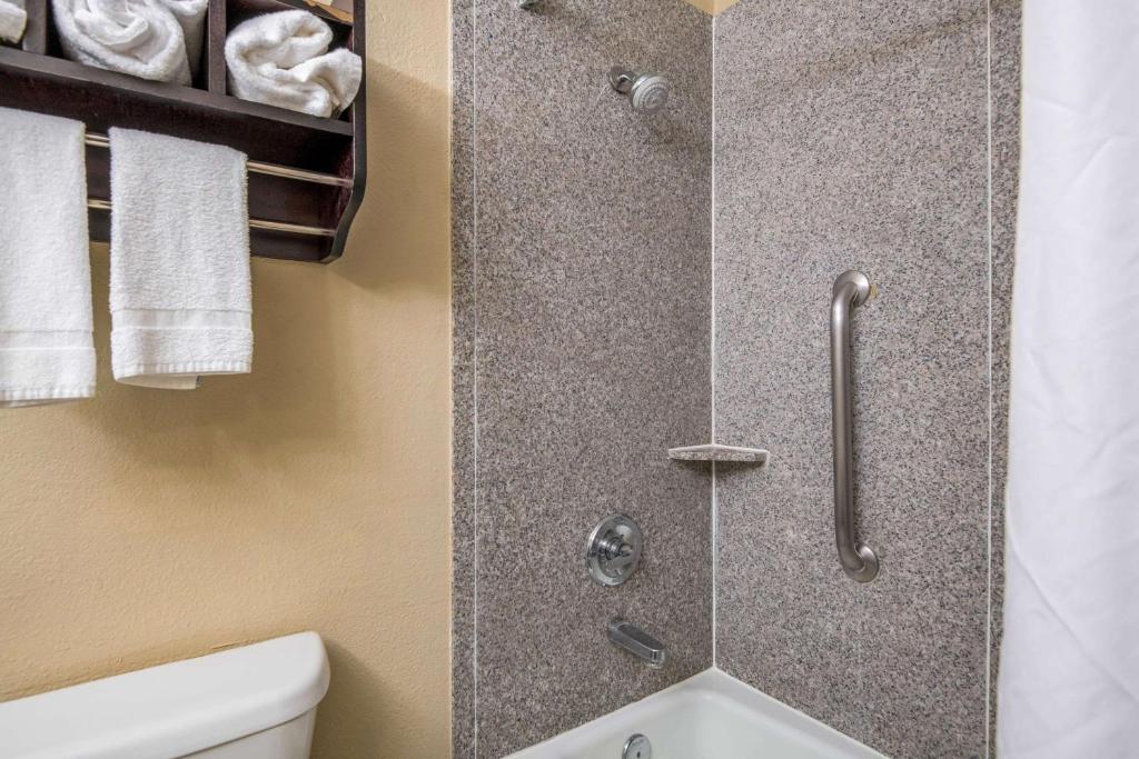Koupelna v ubytování Quality Inn