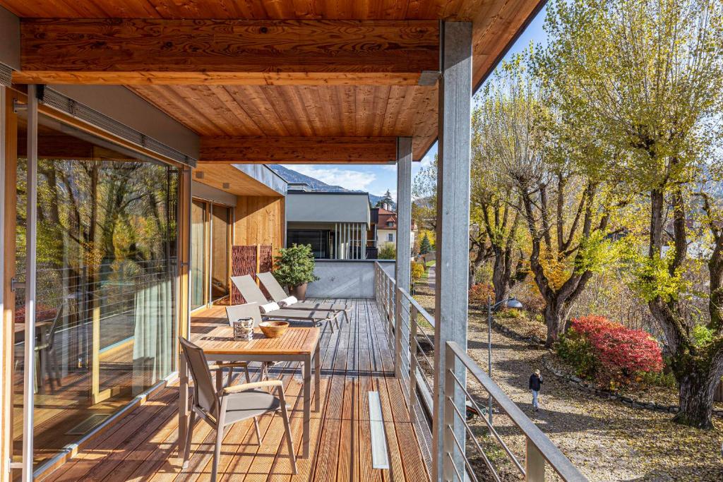 Balkón alebo terasa v ubytovaní Kronplatz LOFT Bruneck