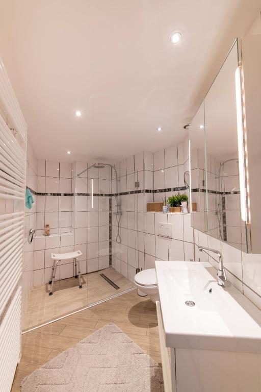 Koupelna v ubytování Ferienwohnung Kruppa