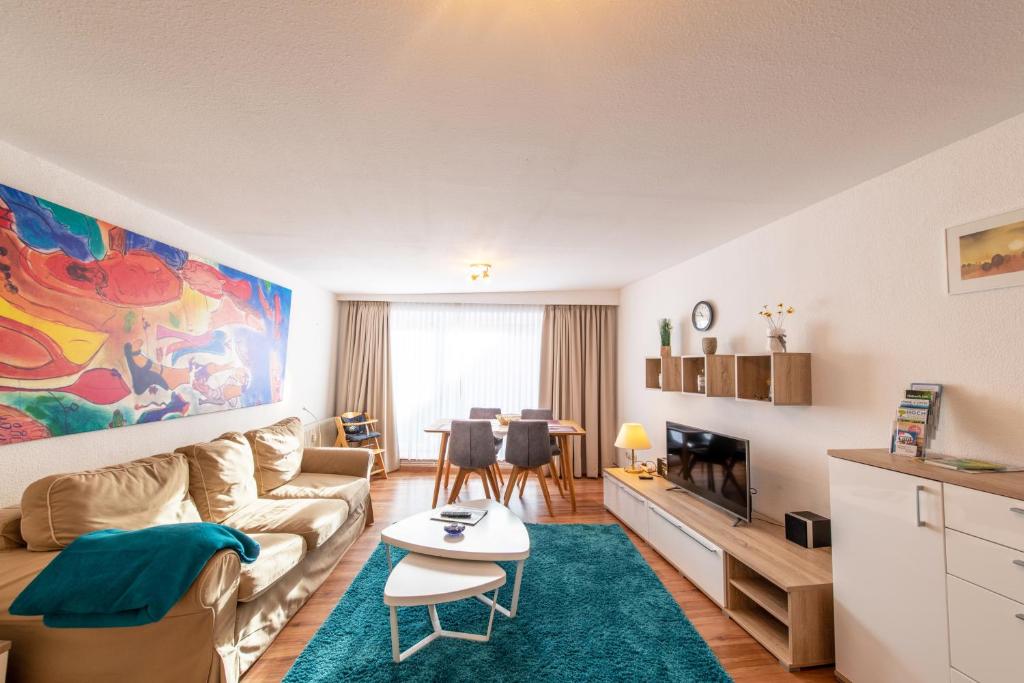 Posezení v ubytování Ferienwohnung Kruppa