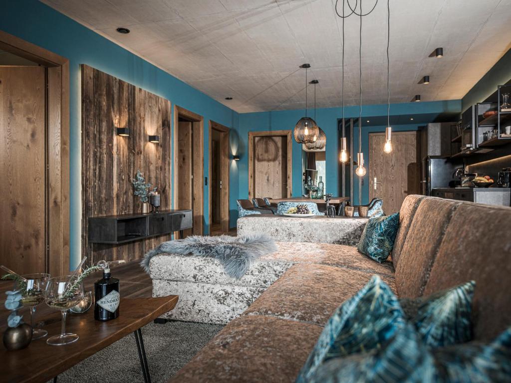 Posezení v ubytování Sieghard Suites Mayrhofen