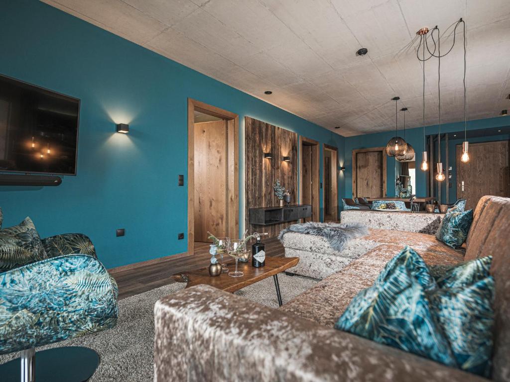 Posezení v ubytování Sieghard Suites Mayrhofen