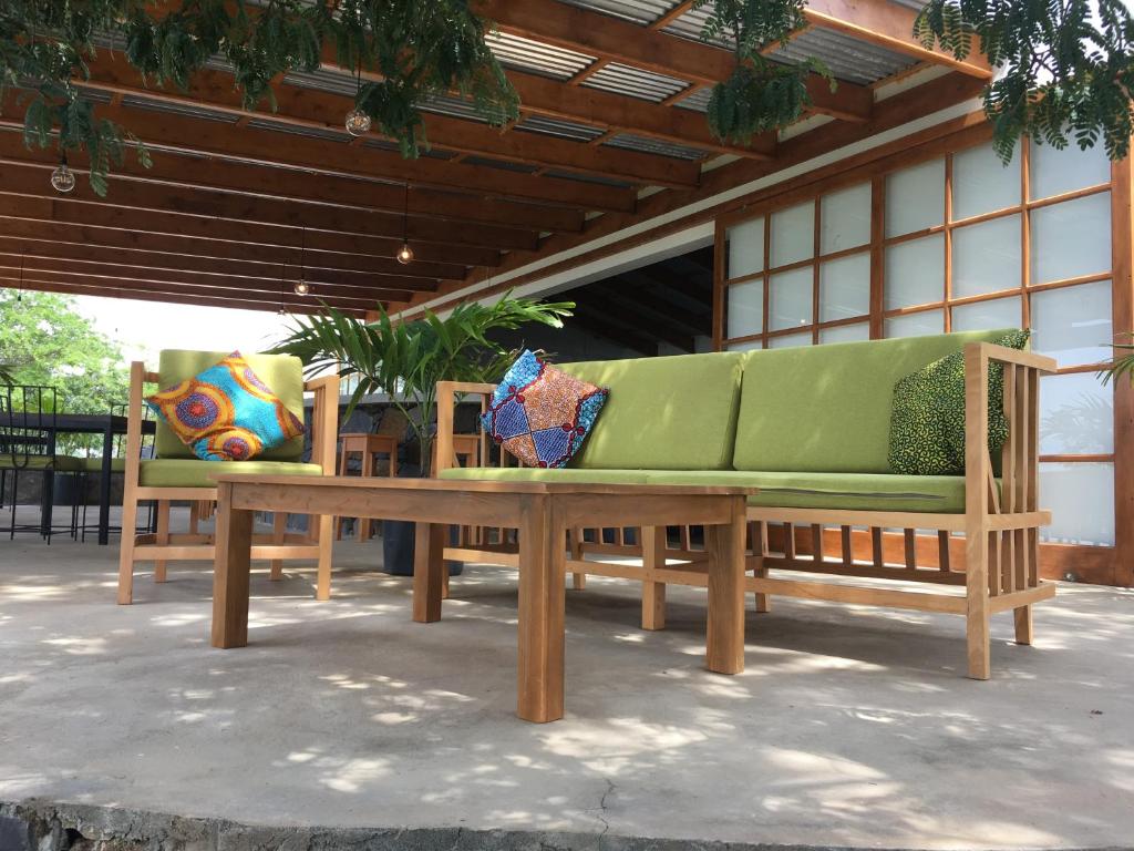Posezení v ubytování La Fora Ecolodge
