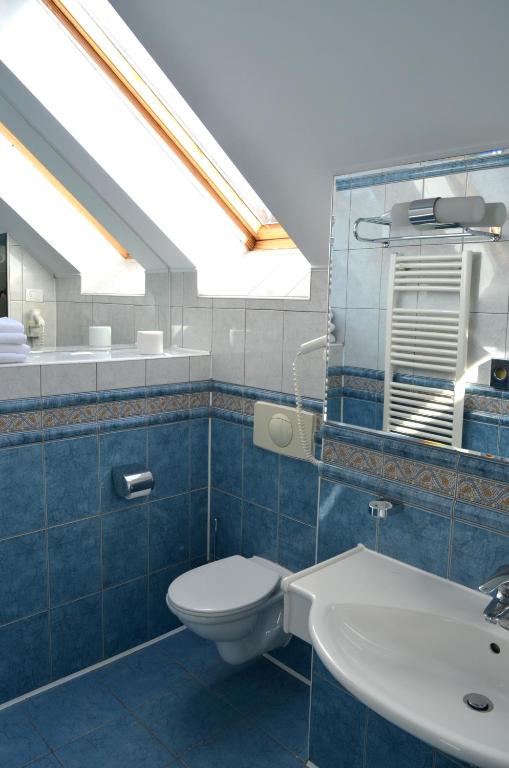 Koupelna v ubytování Hotel Iadolina