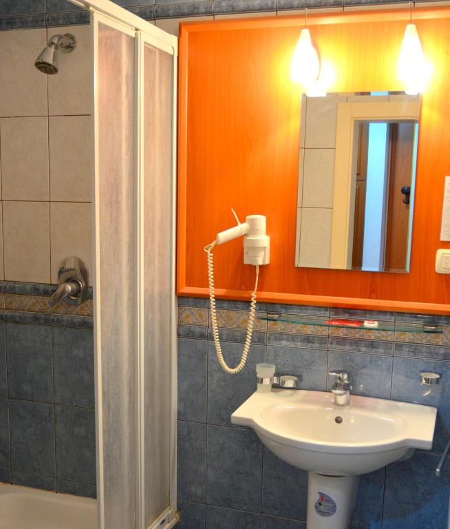 Koupelna v ubytování Hotel Iadolina