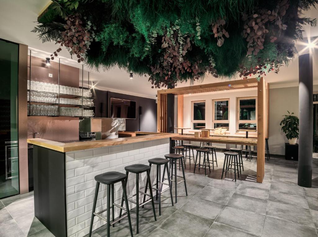 Kuchyň nebo kuchyňský kout v ubytování Romantik Hotel Hirschen